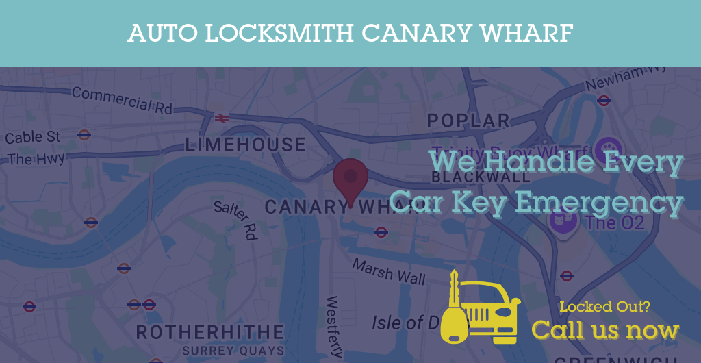 Auto Locksmith Services in Canary Wharf - E postcode