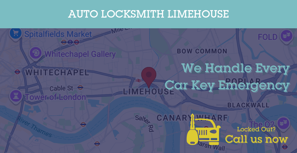 Auto Locksmith Services in Limehouse - E postcode